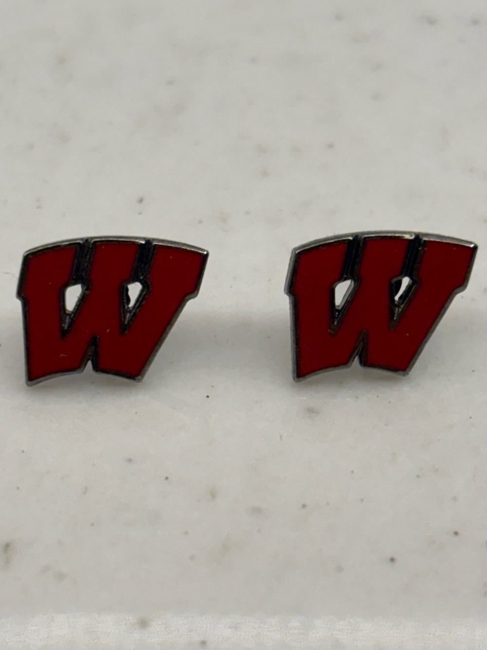 Vintage 1980’s University of Wisconsin - Madison vintage logo post earrings